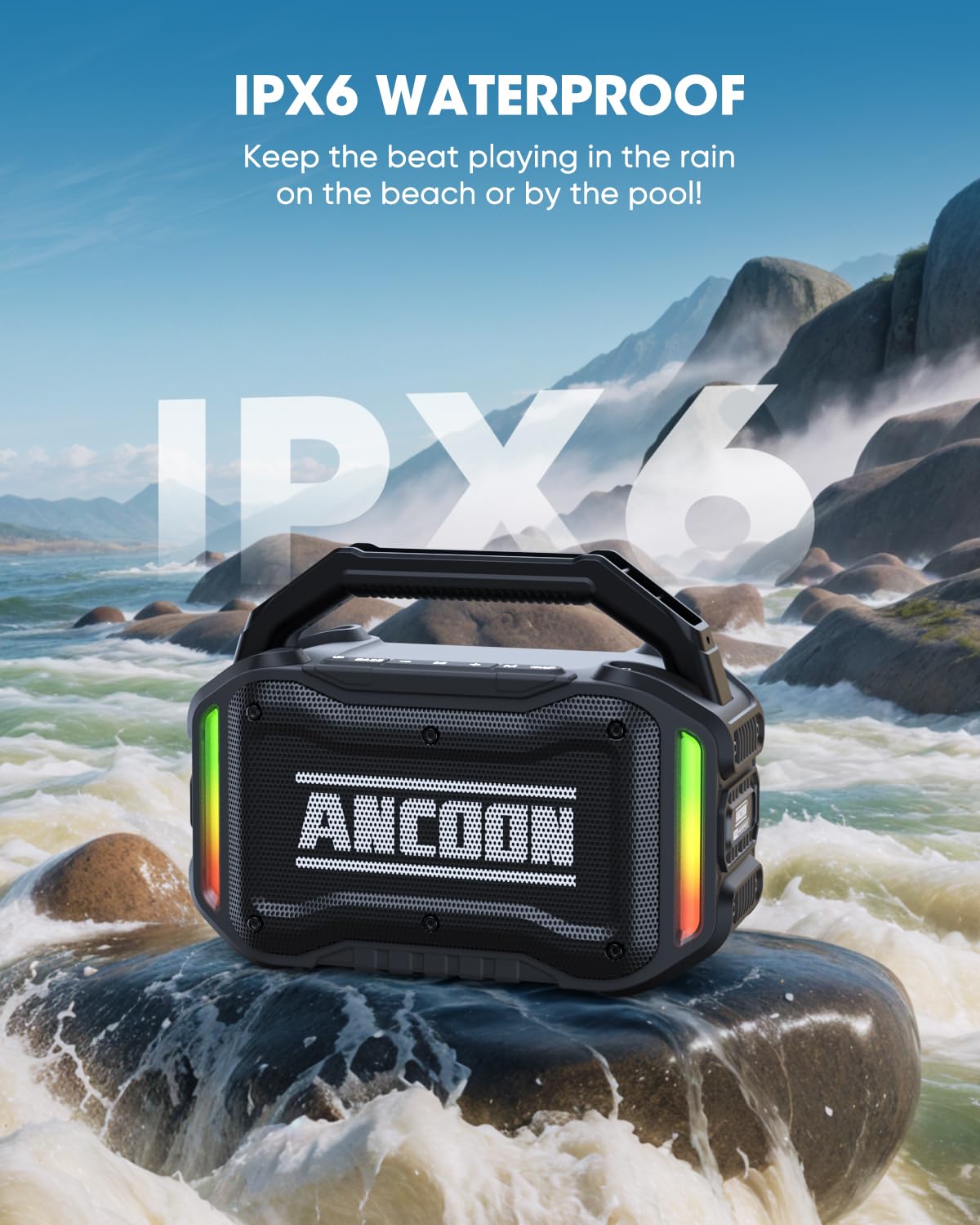 80W Bluetooth Wireless Speaker with Bass U189884