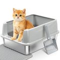 Stainless Steel Litter Box with Lid J148