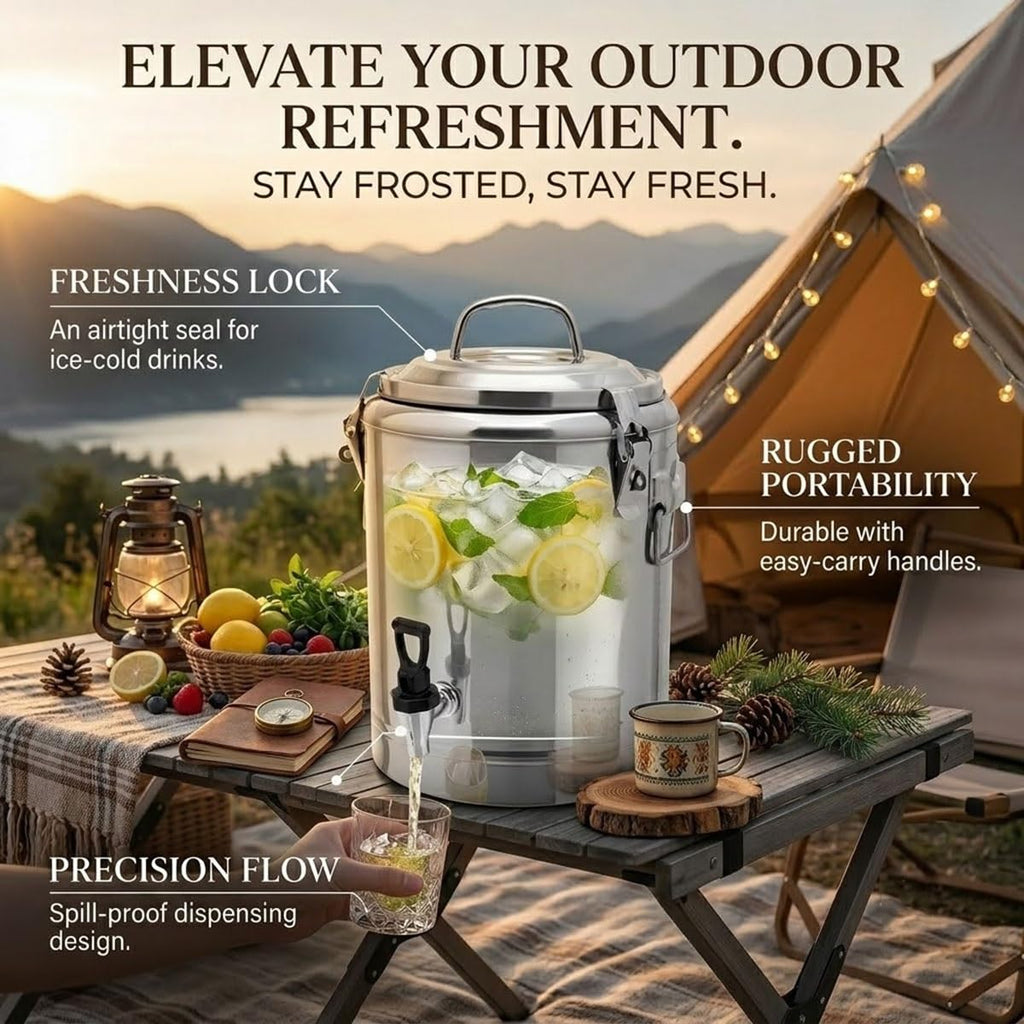 Stainless Steel Beverage Dispenser with Faucet S6558