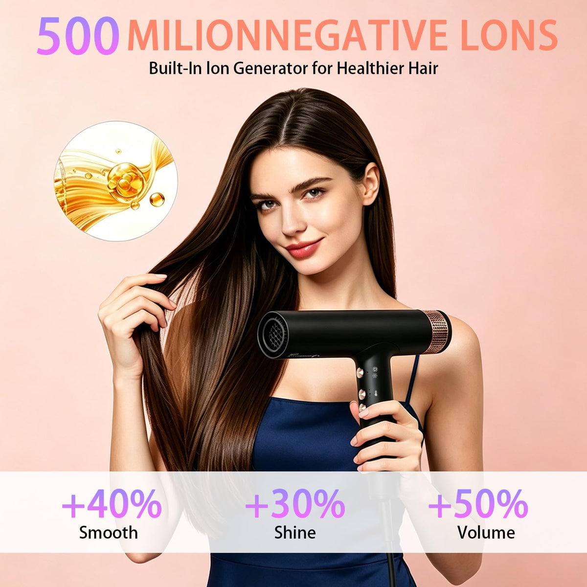 1875W Ionic Hair Dryer with Diffuser E18779
