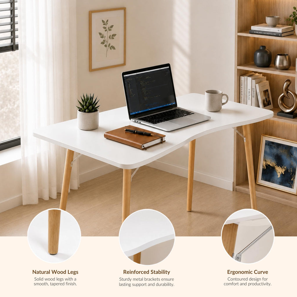 White Computer Desk B204659