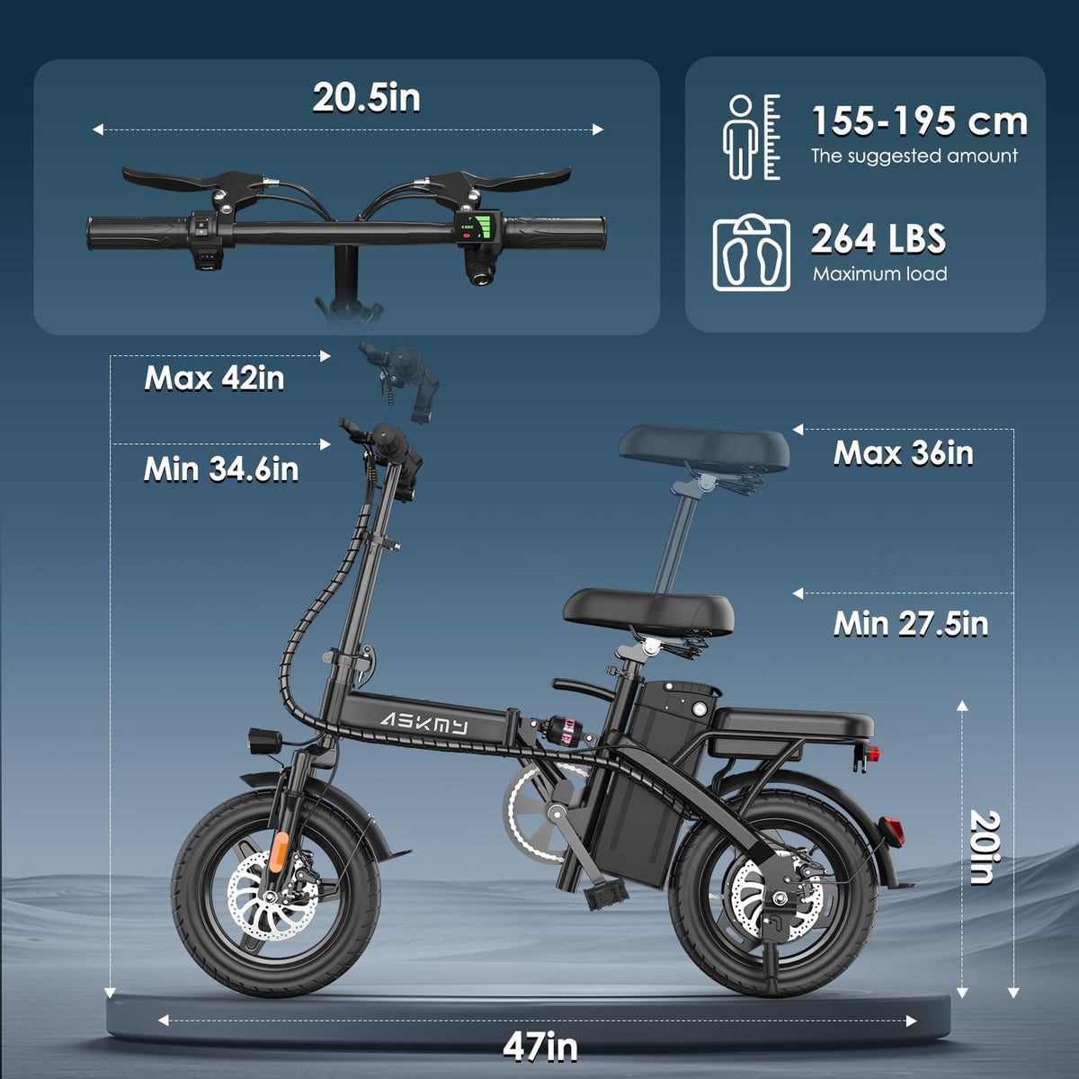 Folding Electric Bike 14" J336752