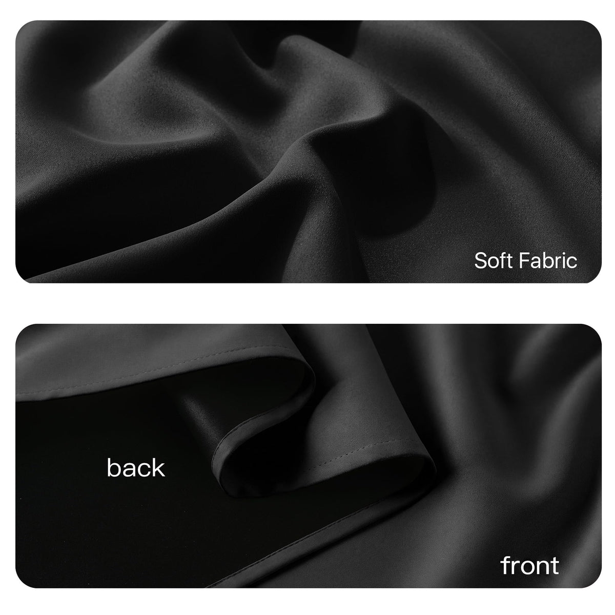100% Blackout French Door Curtain Q239