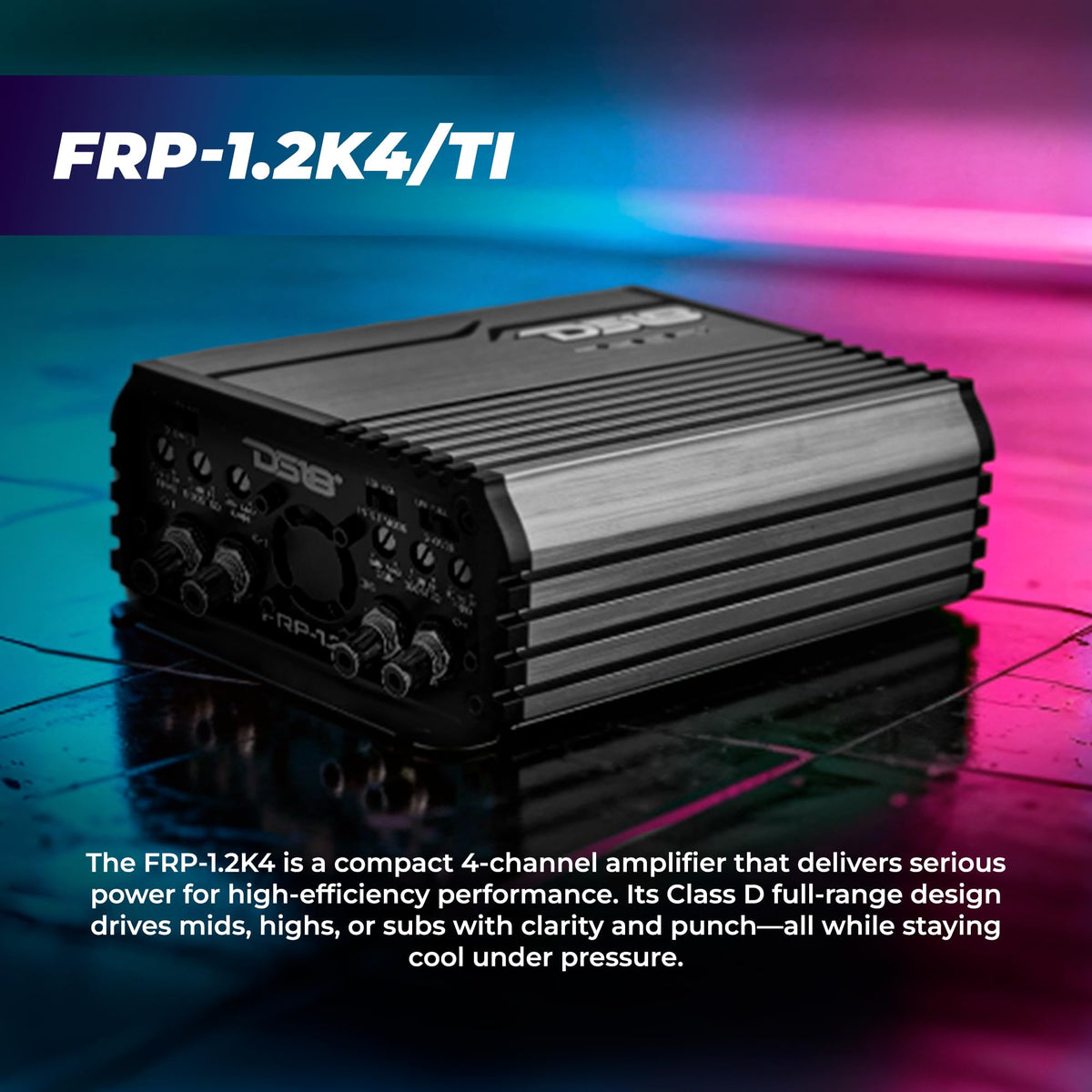 Ported Speaker Box with Dual 8" Mids, Tweeters & Amplifier W298125
