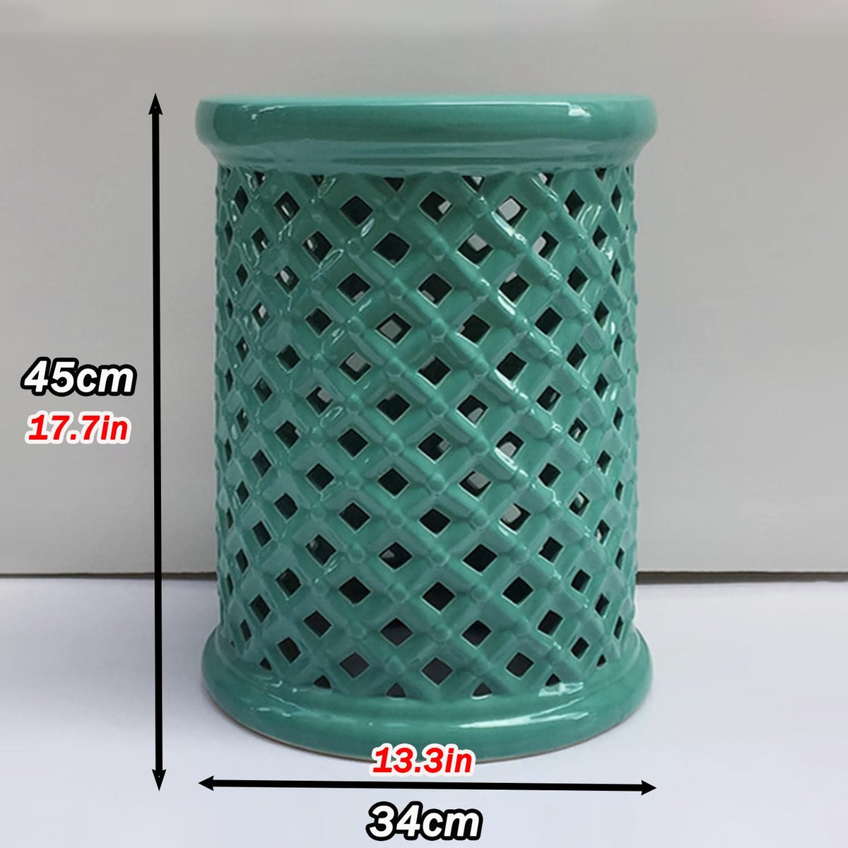 White Ceramic Decorative Garden Stool M9201