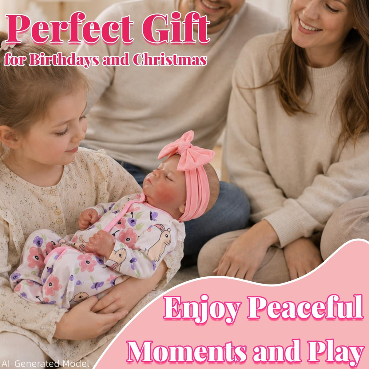 20 Inch Closed-Eye Reborn Baby Doll G920