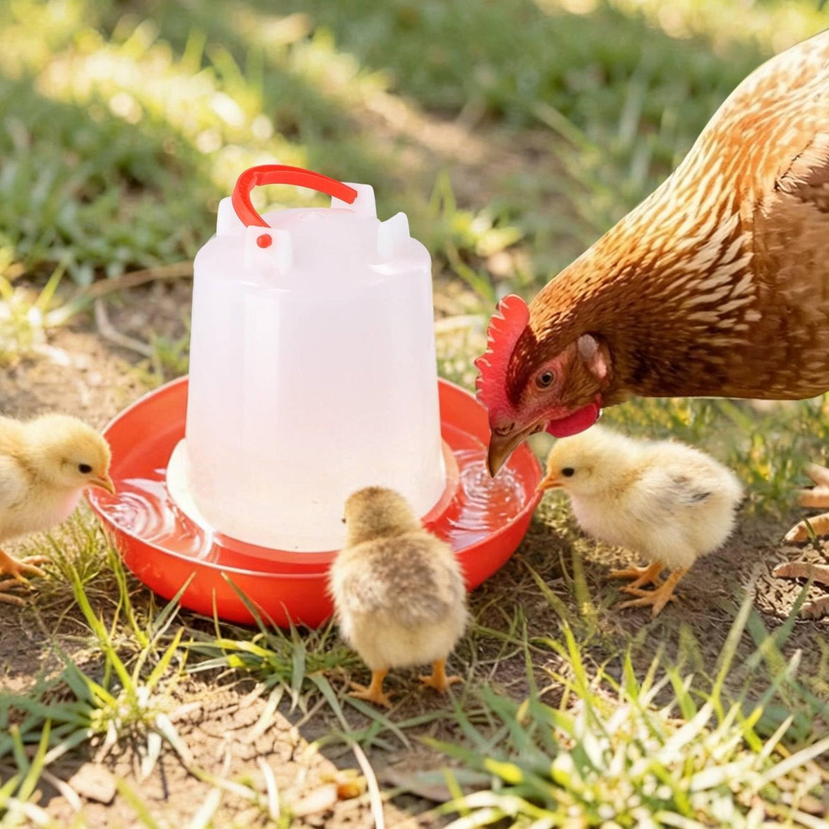 4-Pack 1L Poultry Waterer with Handle G16639