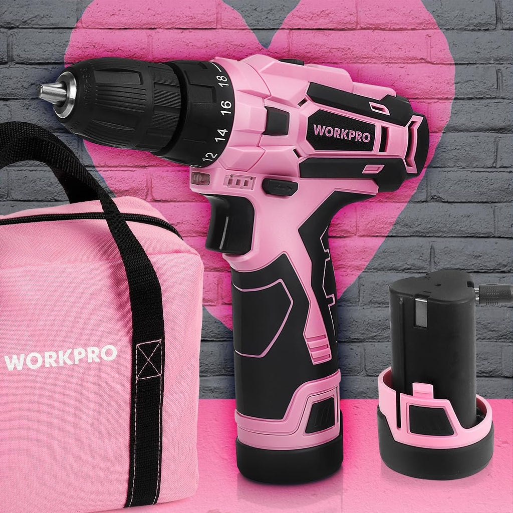 Pink Cordless Drill Driver Set N8872