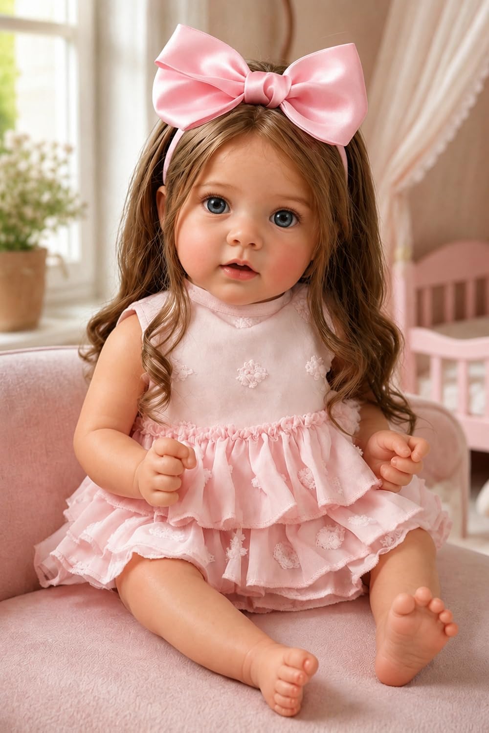 20 Inch Realistic Lifelike Newborn Baby Dolls with Soft Vinyl Body Y3182