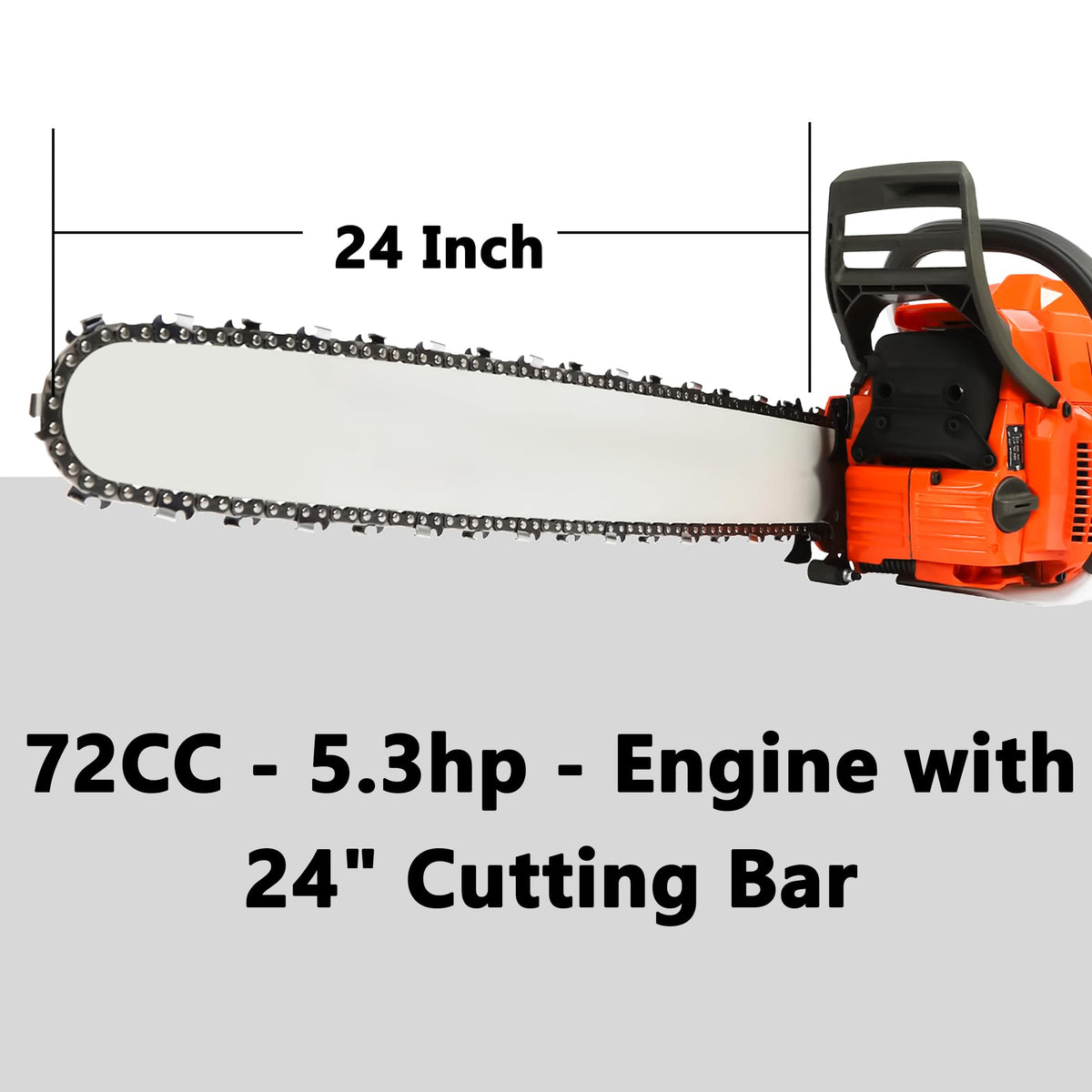 72CC 5.3HP 24" Gas Chainsaw A739