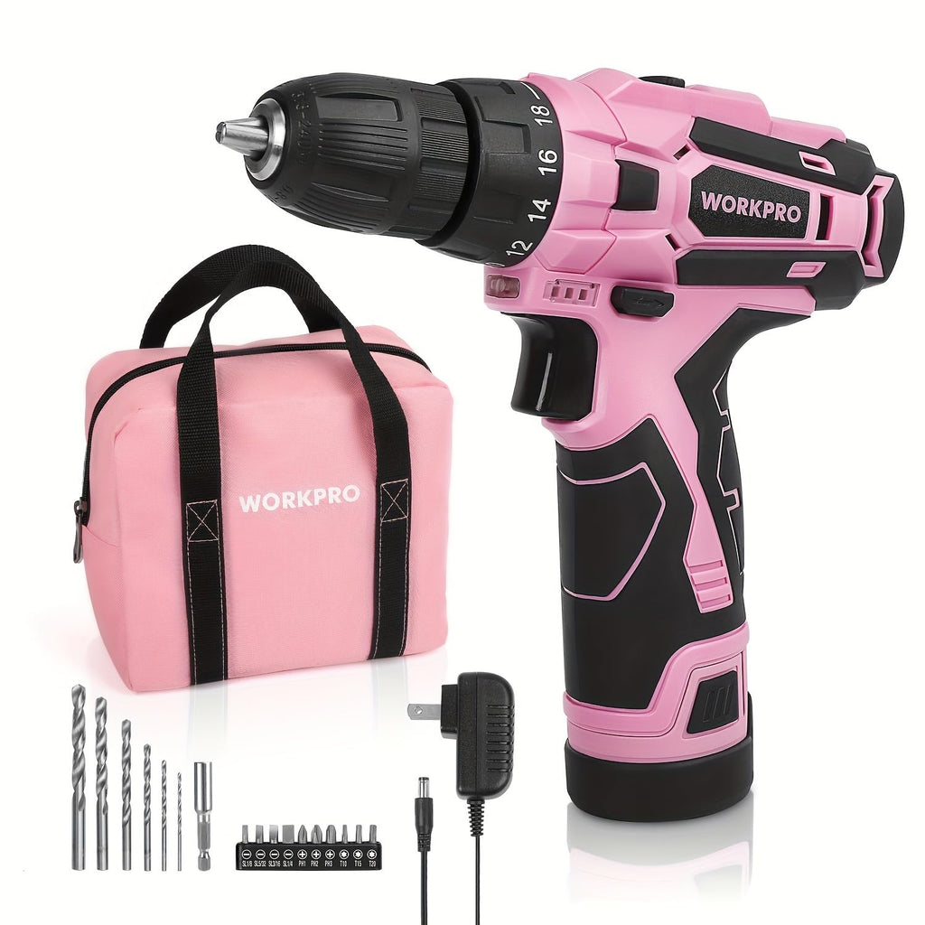 Pink Cordless Drill Driver Set N8872