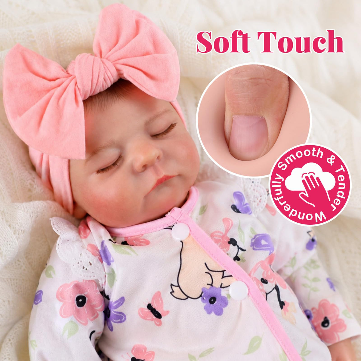 20 Inch Closed-Eye Reborn Baby Doll G920