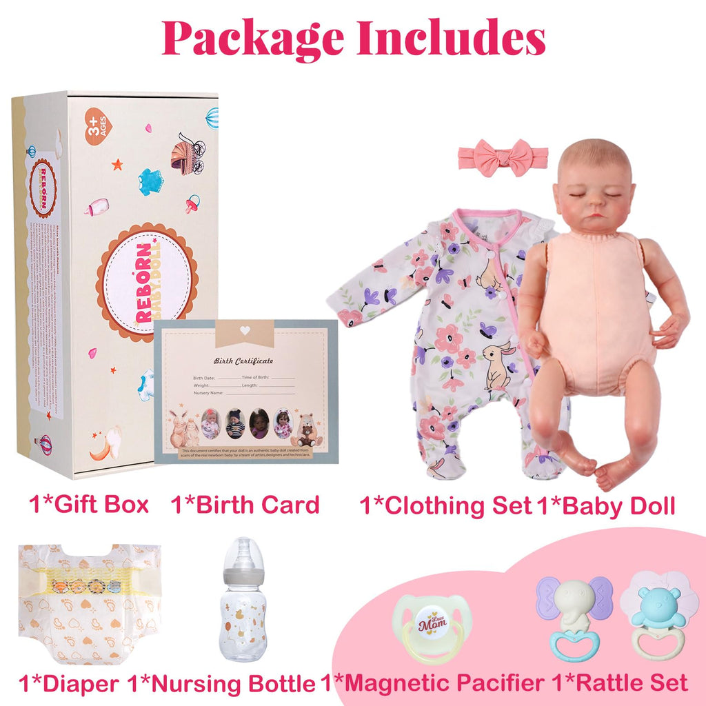 20 Inch Closed-Eye Reborn Baby Doll G920