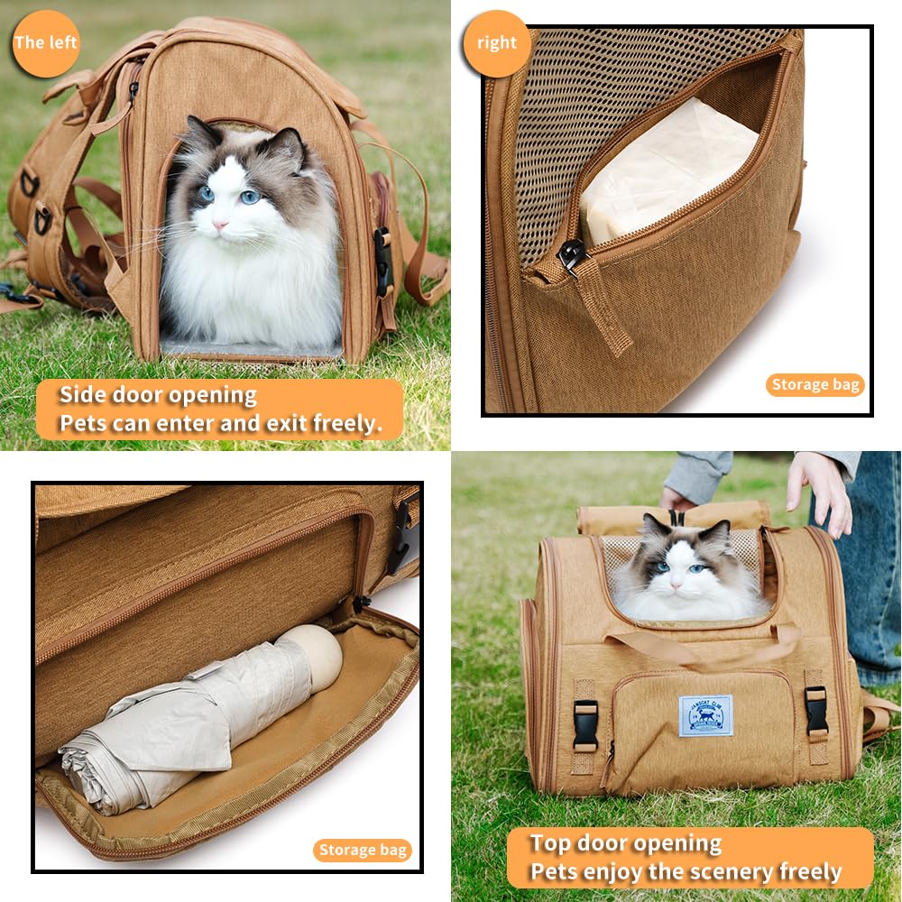 Breathable Collapsible Pet Backpack Carrier W16787