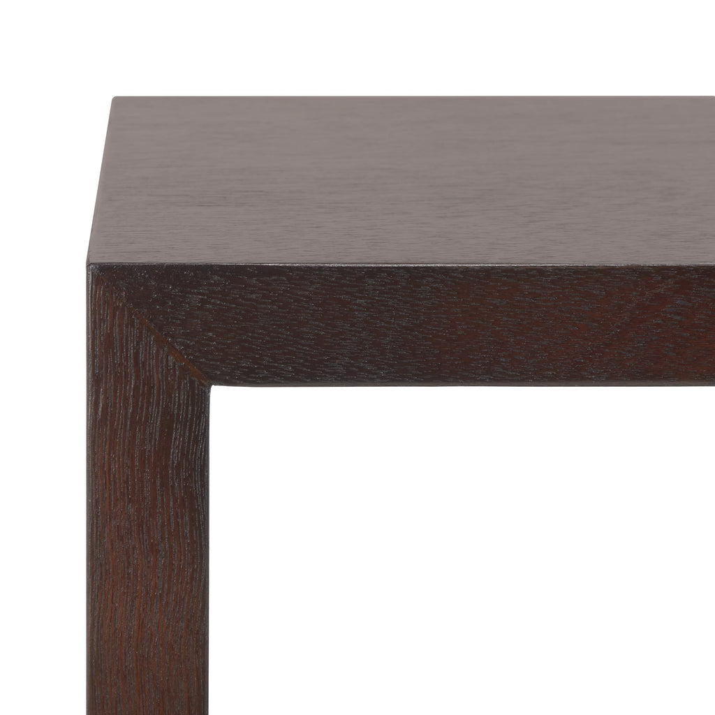 Dark Oak 2-Shelf 1-Drawer Console Table X559537