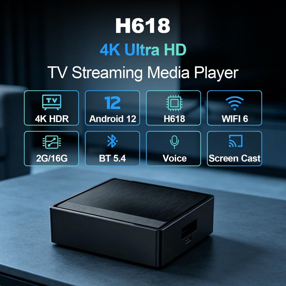 Android TV Box 4K Ultra HD Streaming Device R297109