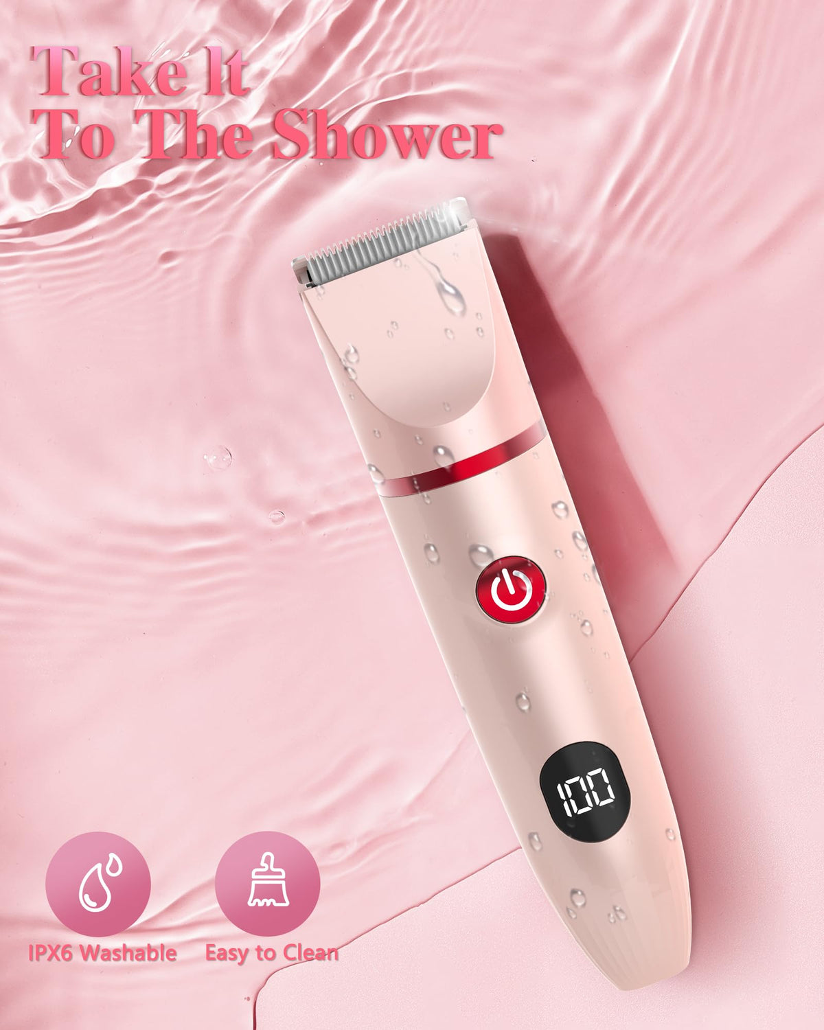3-in-1 Rechargeable Waterproof Bikini Trimmer K516