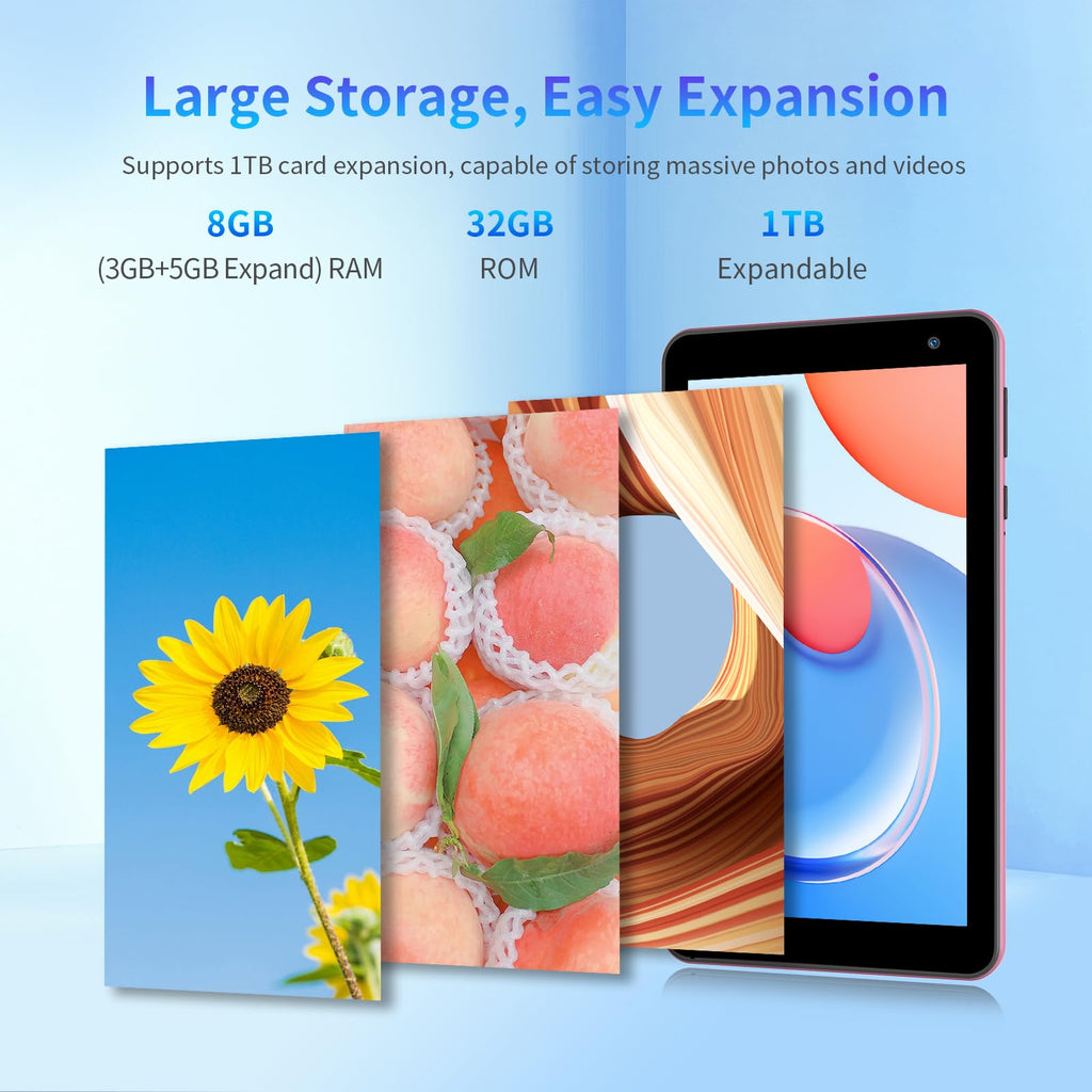 7 inch Android Tablet 8GB RAM 32GB ROM Pink K324359