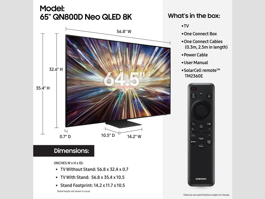 65-Inch QLED 8K Mini LED Smart TV J578