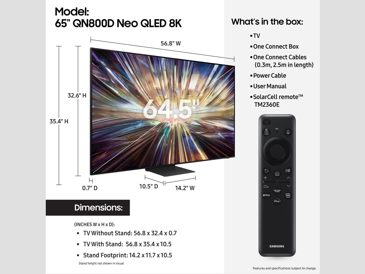 65-Inch QLED 8K Mini LED Smart TV J578