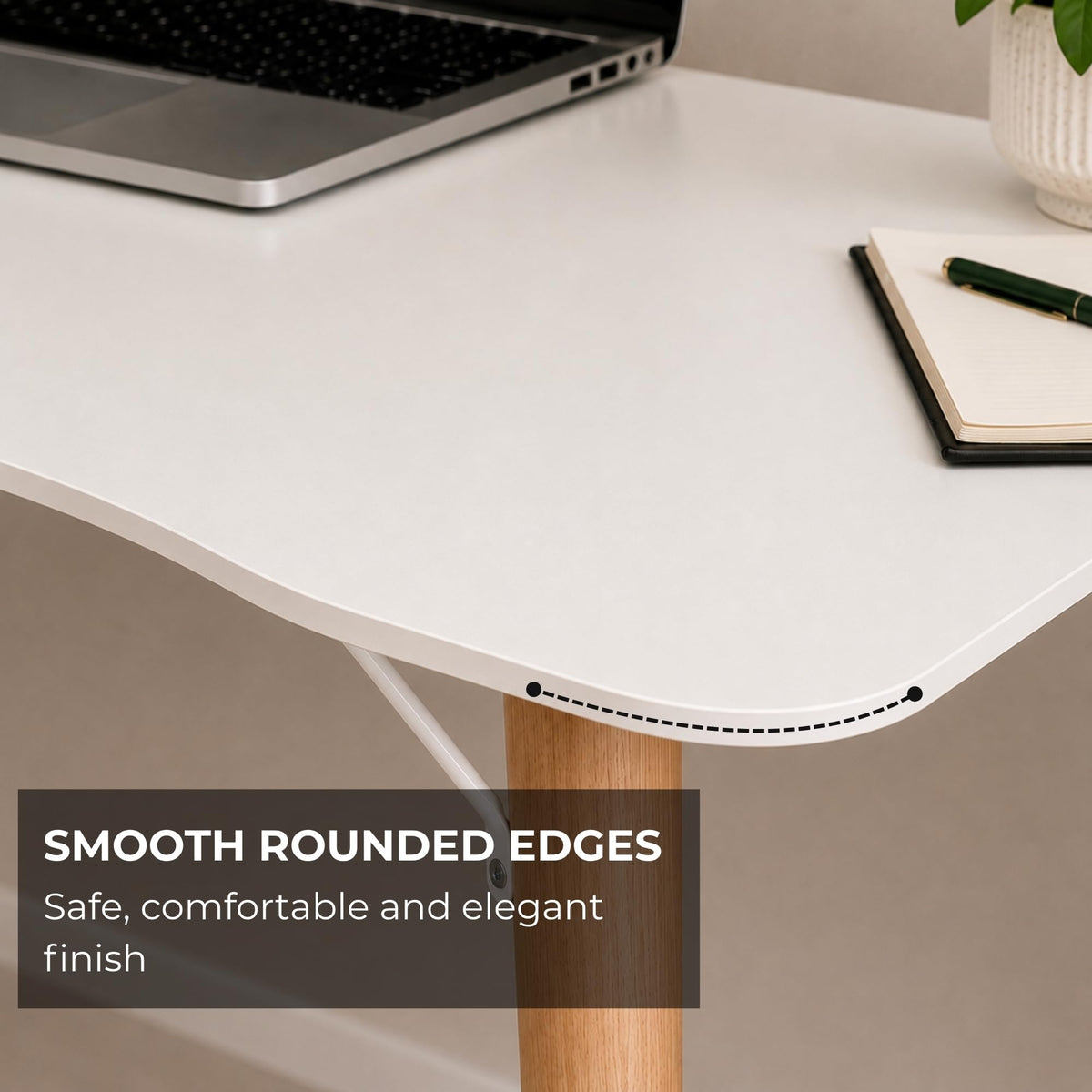 White Computer Desk B204659