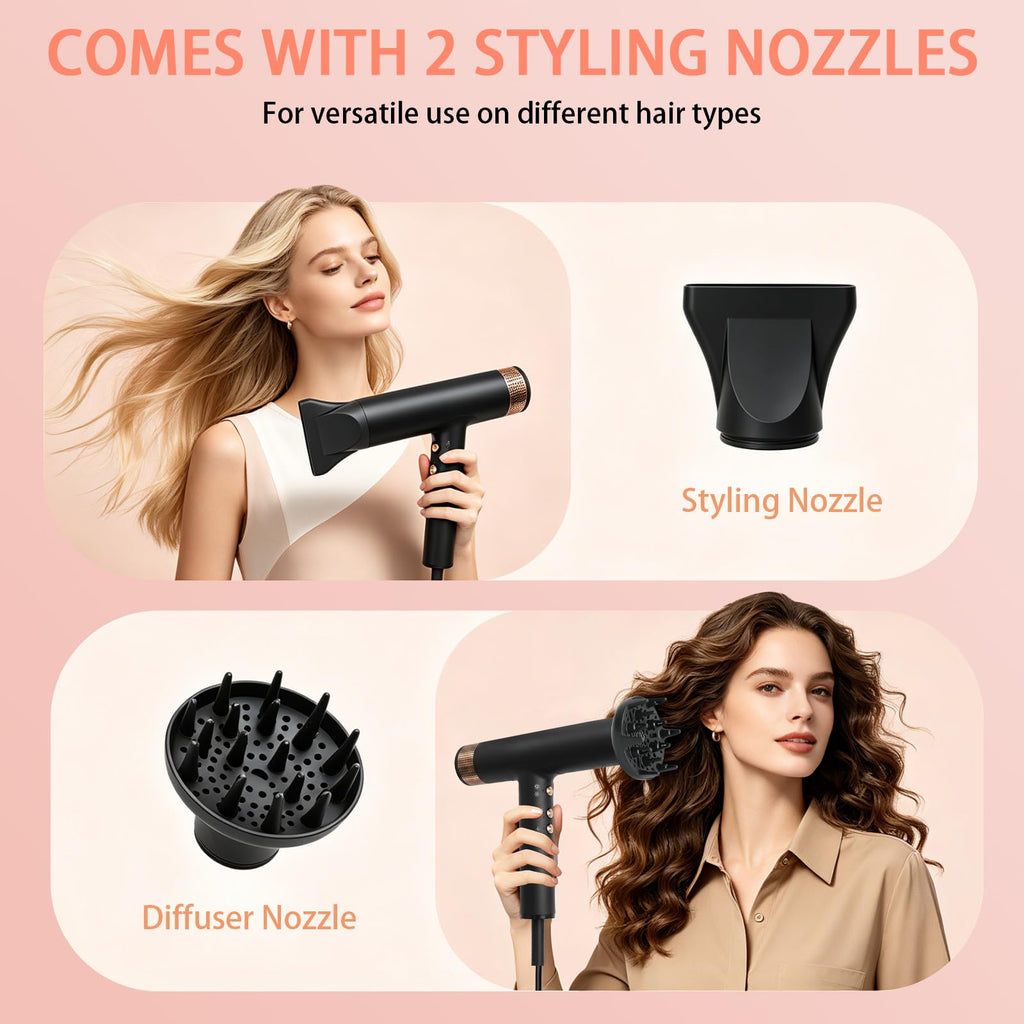 1875W Ionic Hair Dryer with Diffuser E18779