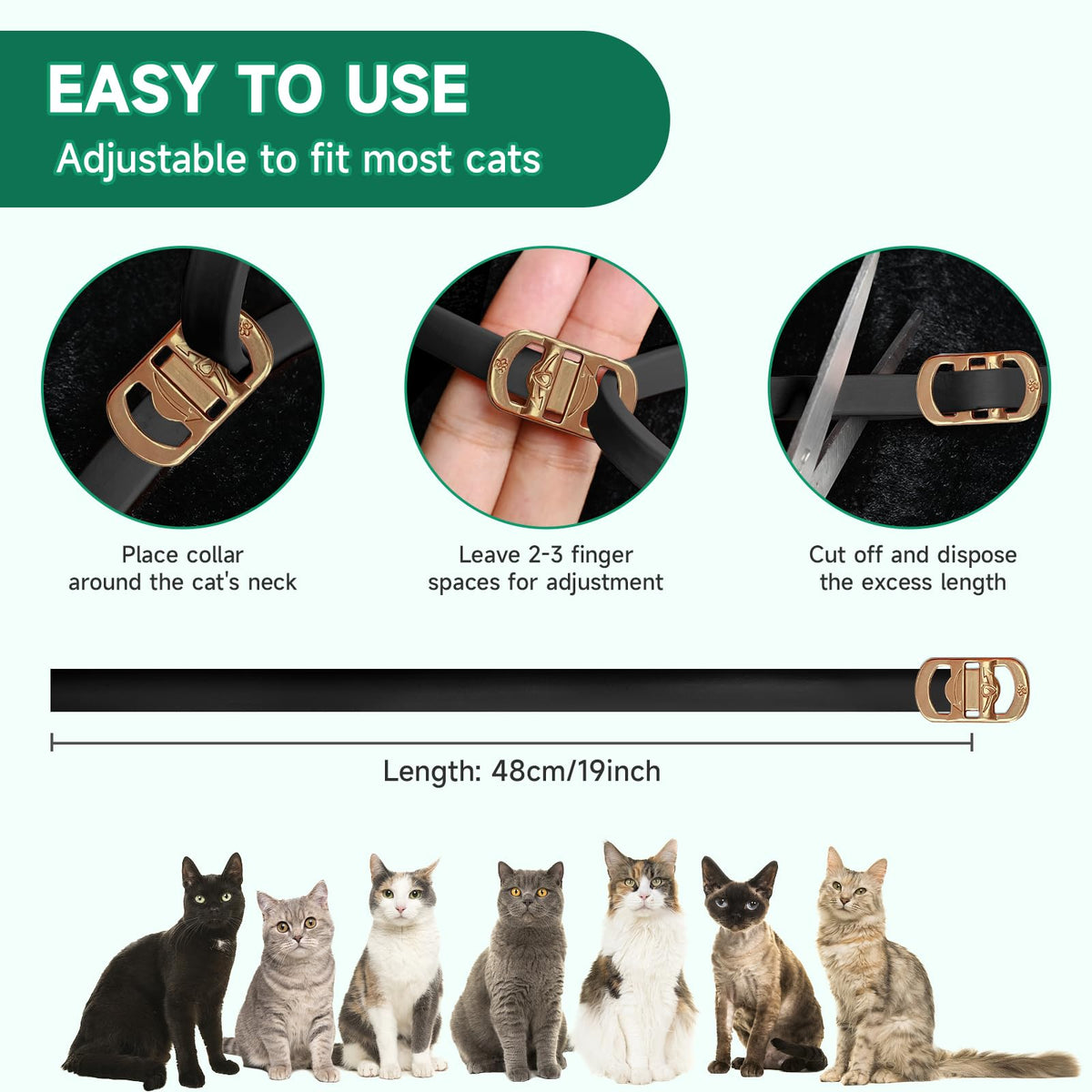 4 Pack Flea Collar for Cats F879