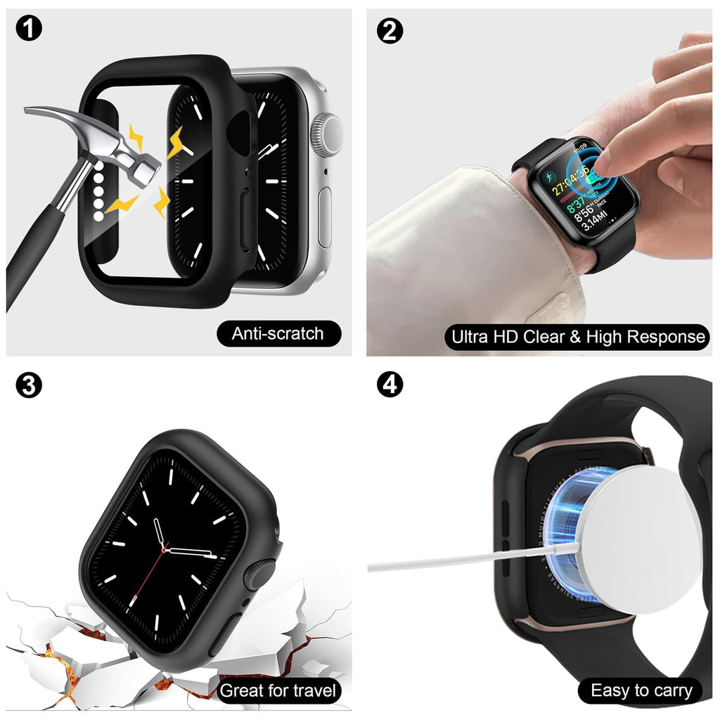 8 Pack Watch Screen Protector Silicone Band O3976