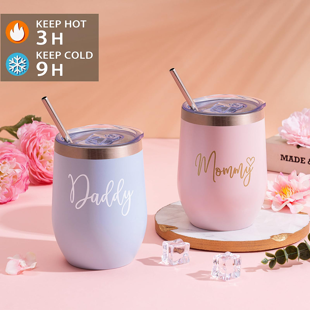 New Mom Gift Basket with Baby Clothes & Tumblers M790275
