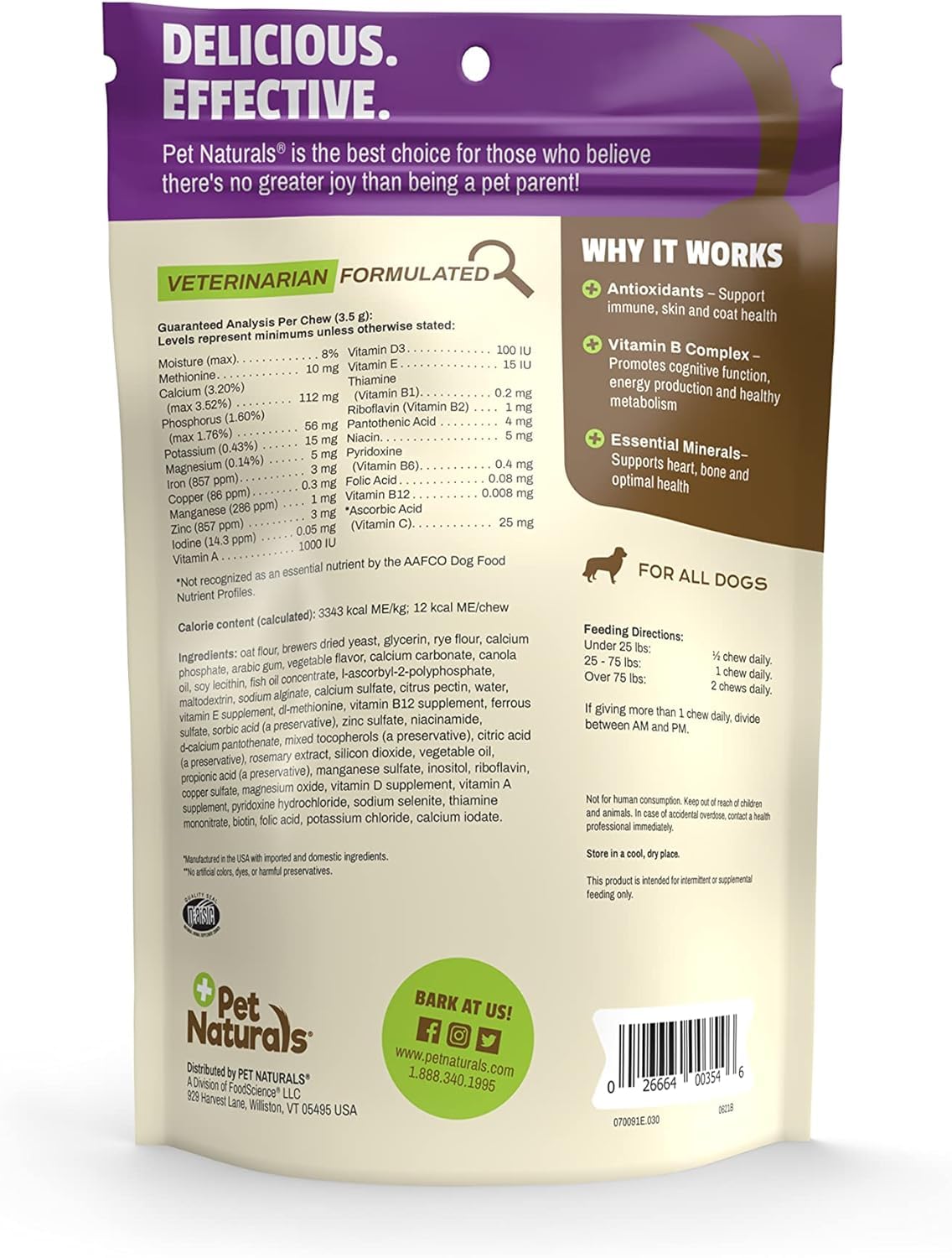 Daily Multivitamin Chews for Dogs, 30 Count N443445