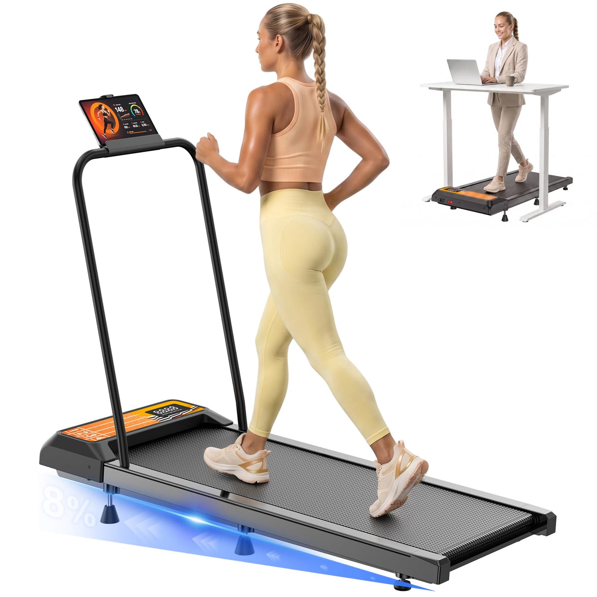 Under Desk Treadmill with Incline T301