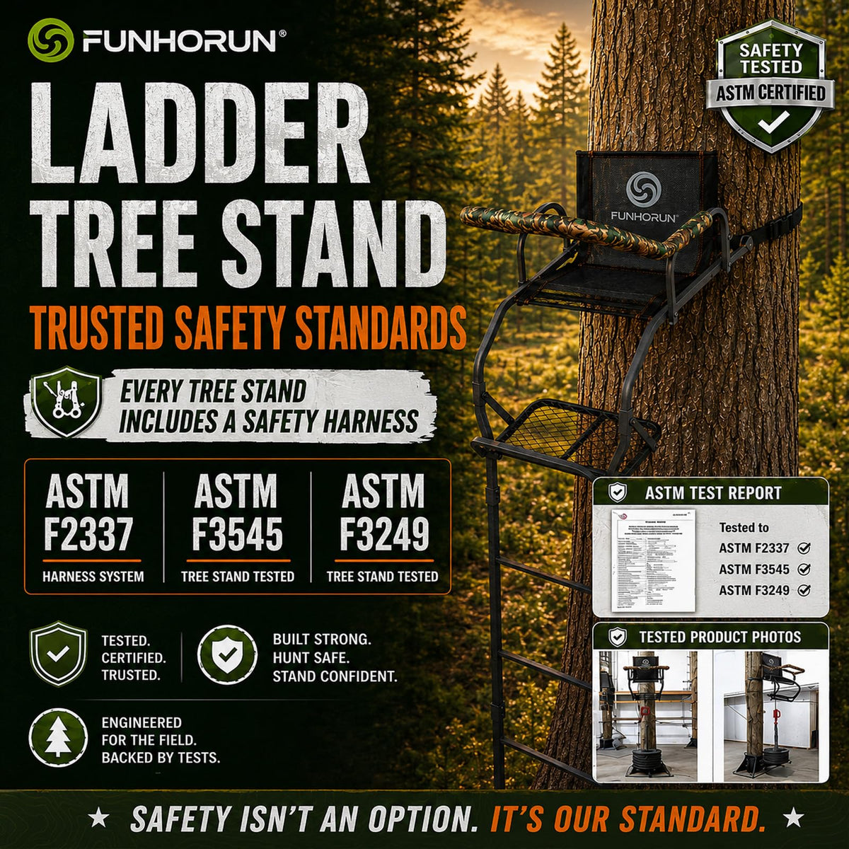 Ladder Tree Stand with Seat G2201