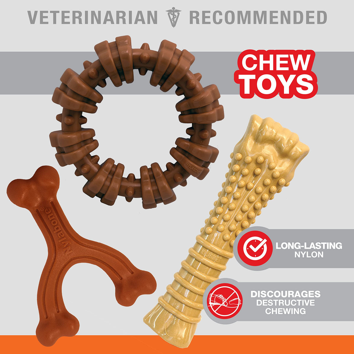 Dog Chew Toys, 3 Count, Large S520913
