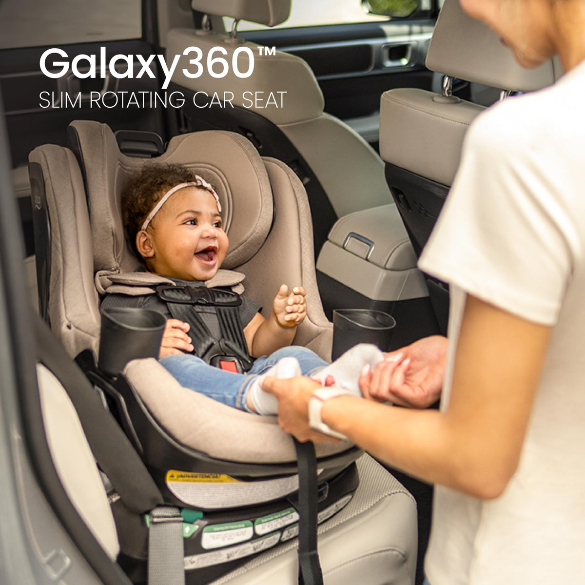 Teak Rotating Convertible Car Seat R3968