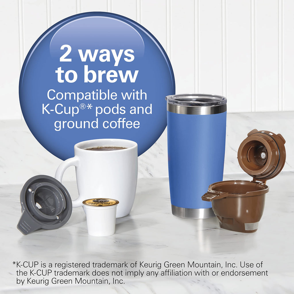 Single-Serve Coffee Maker with Removable Reservoir, Black Q55389