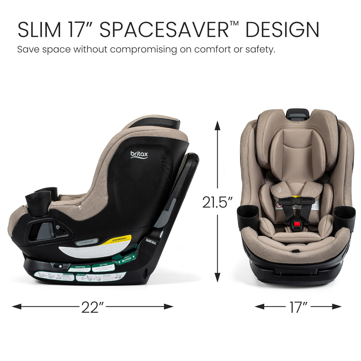 Teak Rotating Convertible Car Seat R3968