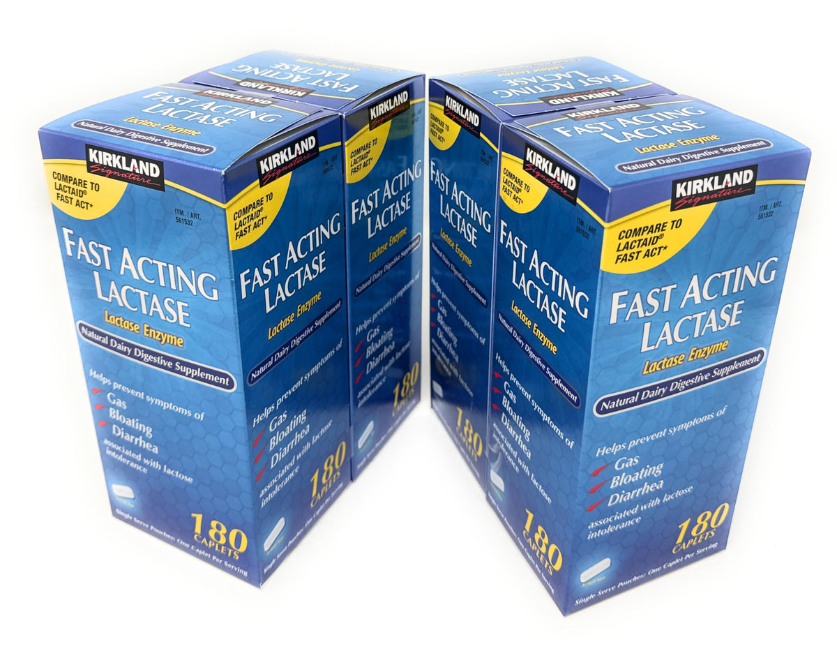 Fast Acting Lactase 720 Caplets 4 Pack D5854