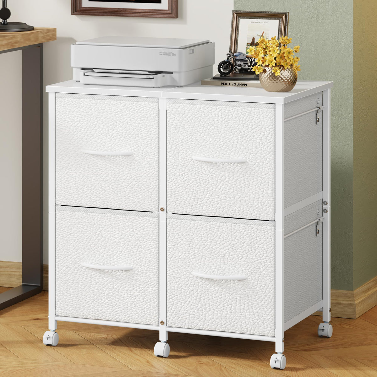 4 Drawer Mobile Lateral File Cabinet V994911