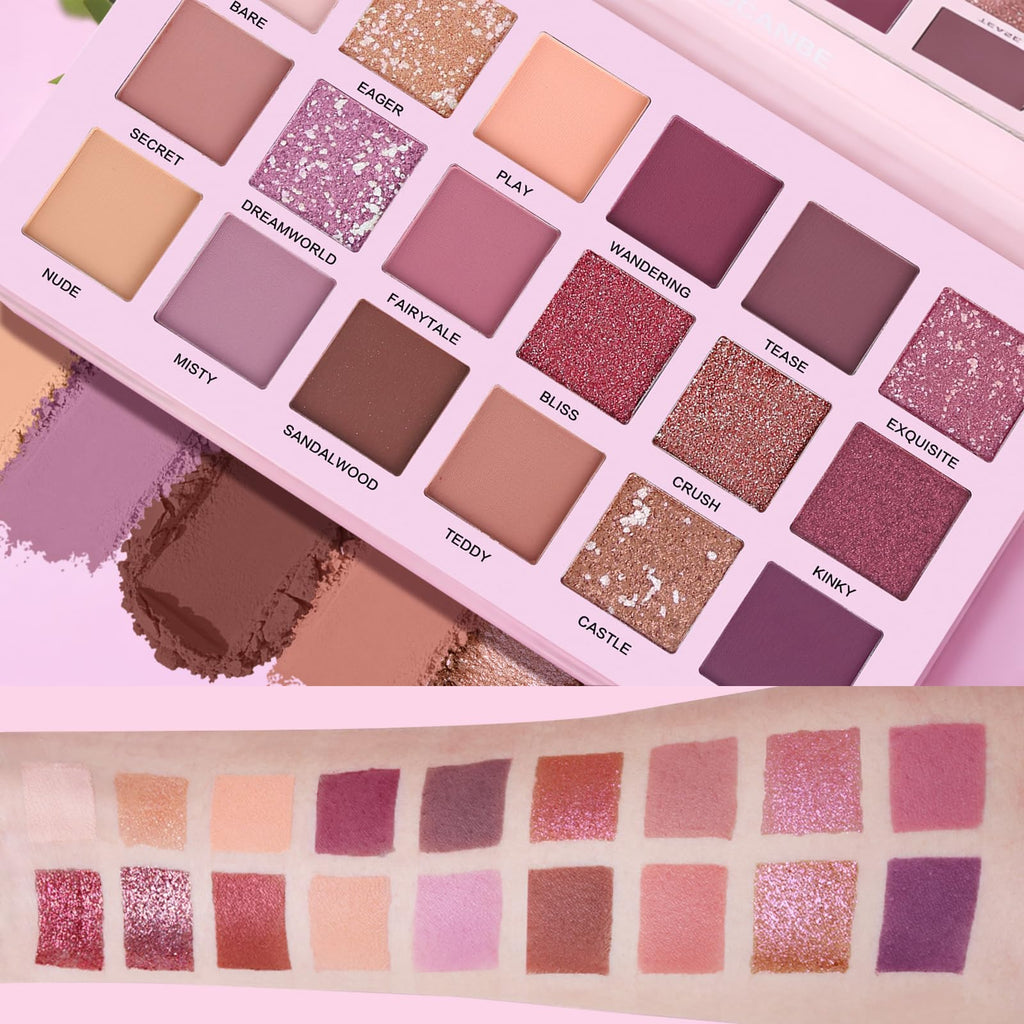 18 Colors Shimmer Matte Glitter Eyeshadow Palette G819