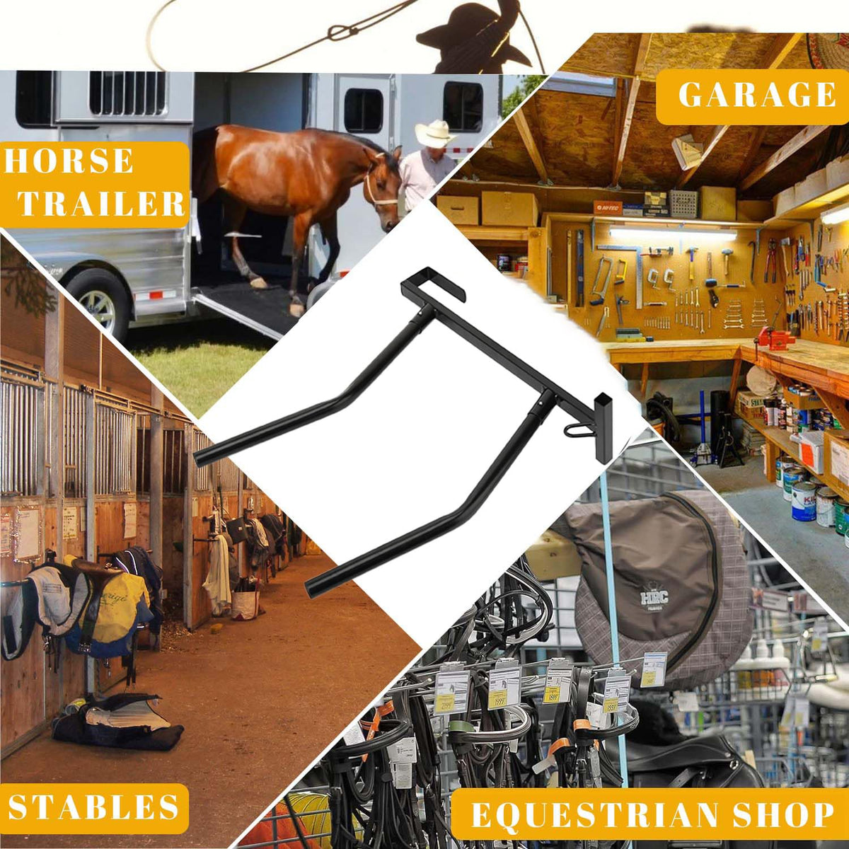 2 Pack Heavy Duty Portable Saddle Rack P446