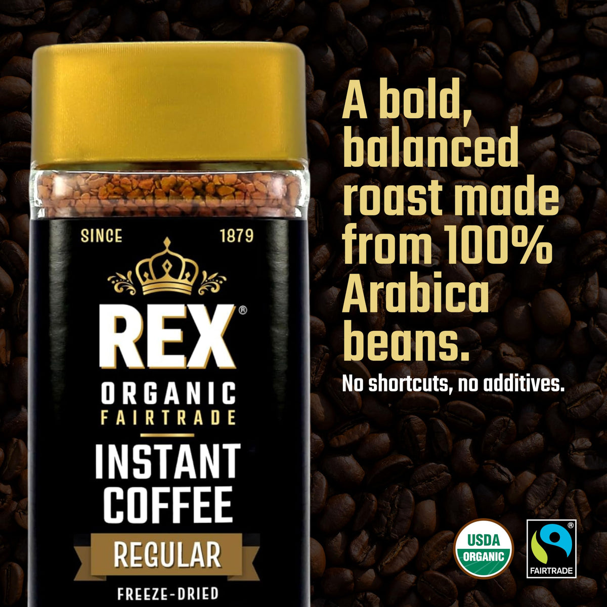 Organic Fairtrade Instant Coffee 3.53 oz C49413