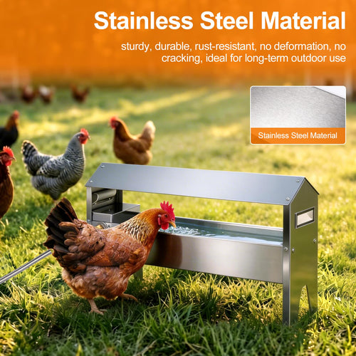 22'' Stainless Steel Automatic Chicken Waterer F492