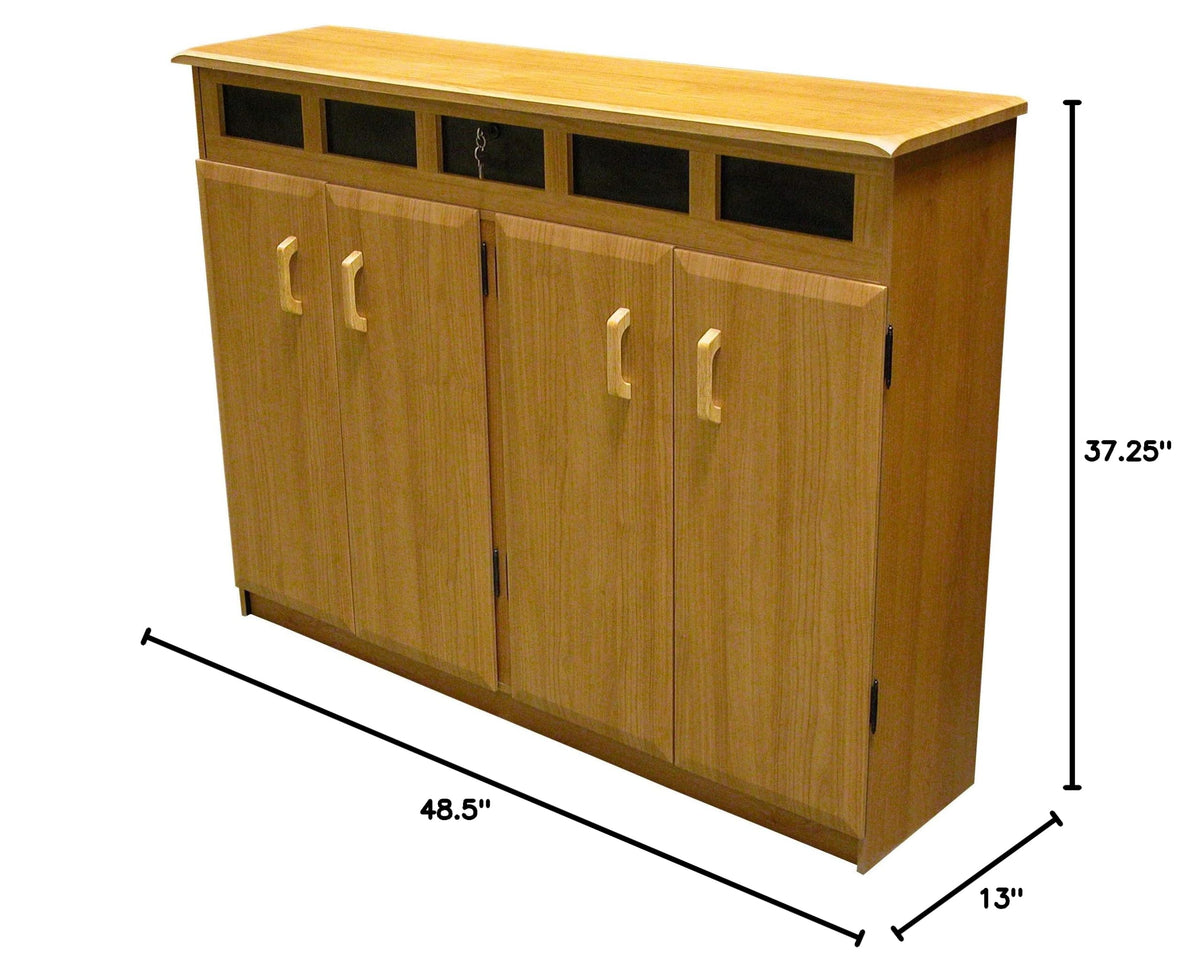 Oak Top Load Media Cabinet D5294