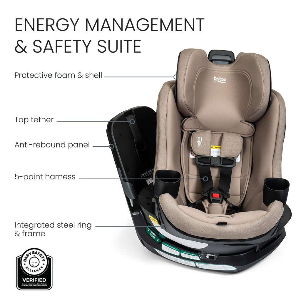 Teak Rotating Convertible Car Seat R3968