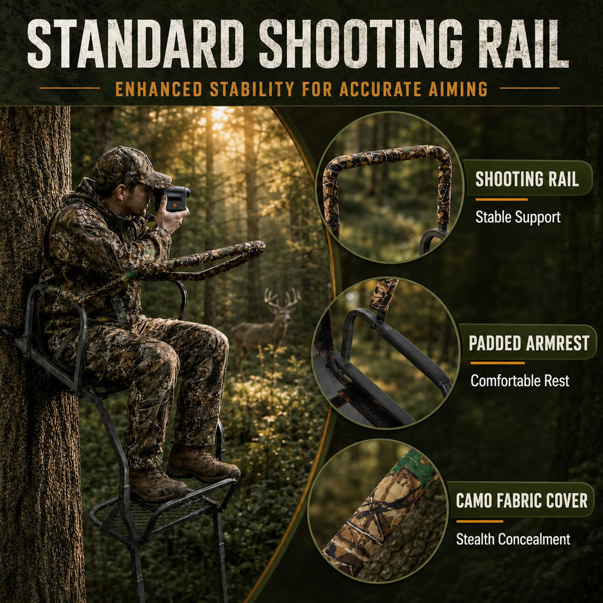Ladder Tree Stand with Seat G2201