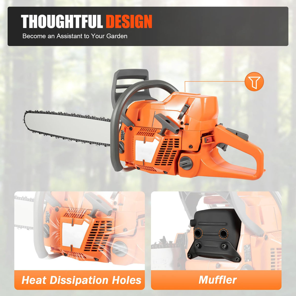 72CC 5.3HP 24" Gas Chainsaw A739