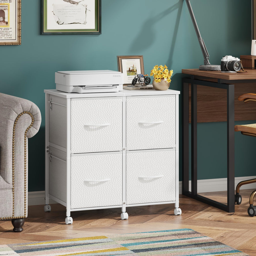 4 Drawer Mobile Lateral File Cabinet V994911