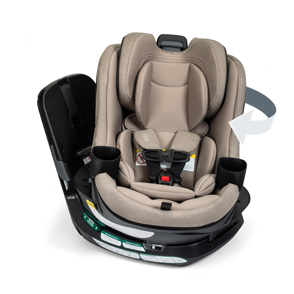 Teak Rotating Convertible Car Seat R3968