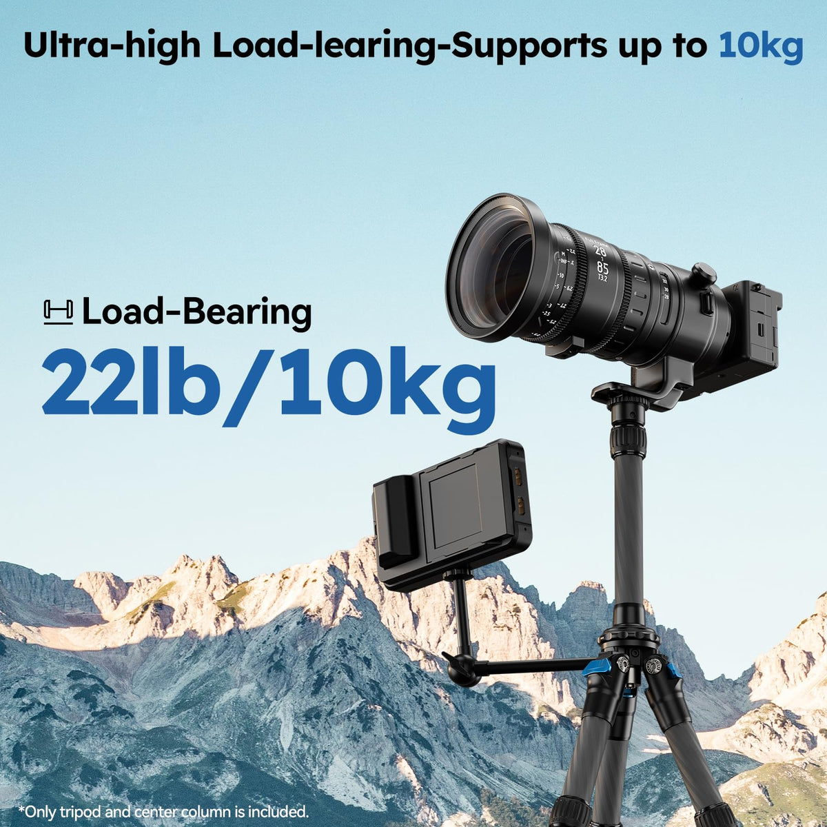 Lightweight Carbon Fiber Mini Travel Tripod E967