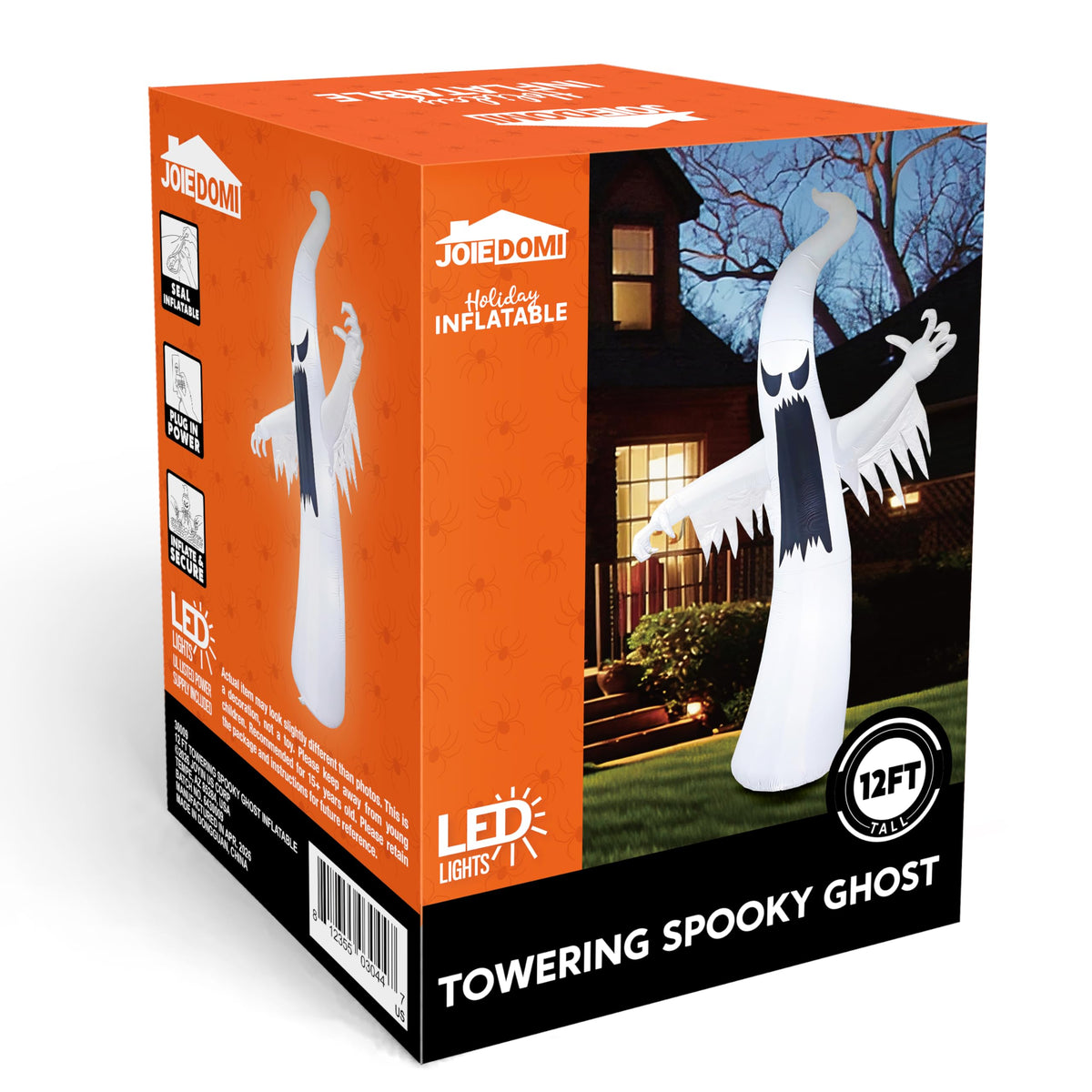12 FT Inflatable Ghost Outdoor Decoration with LEDs X6851